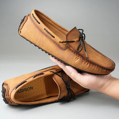 Hommes mocassins en cuir de haute qualité hommes sans lacet chaussures décontractées mocassins chaussures plates pour hommes mode hommes chaussures hommes chaussures de conduite taille 38-49