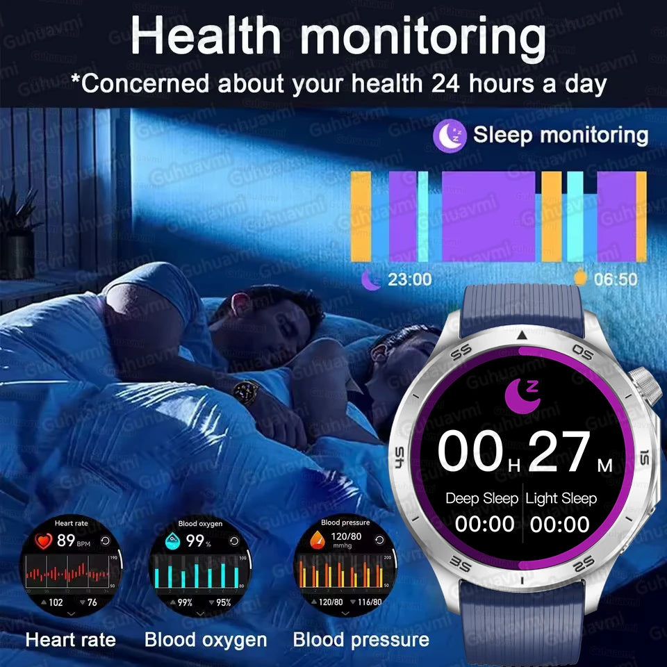 Pour montre OPPO X2 montre intelligente hommes GPS piste boussole altimètre 360*360 HD AMOLED écran Bluetooth appel IP68 étanche Smartwatch