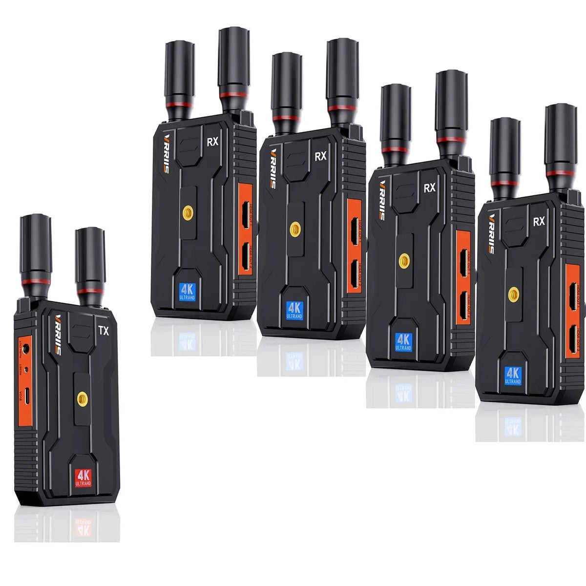 Adaptateur d'affichage de Transmission sans fil 5G 4K, extension HDMI 400m, transmetteur vidéo, récepteur, prise en charge de la batterie, caméra Live/PC vers TV