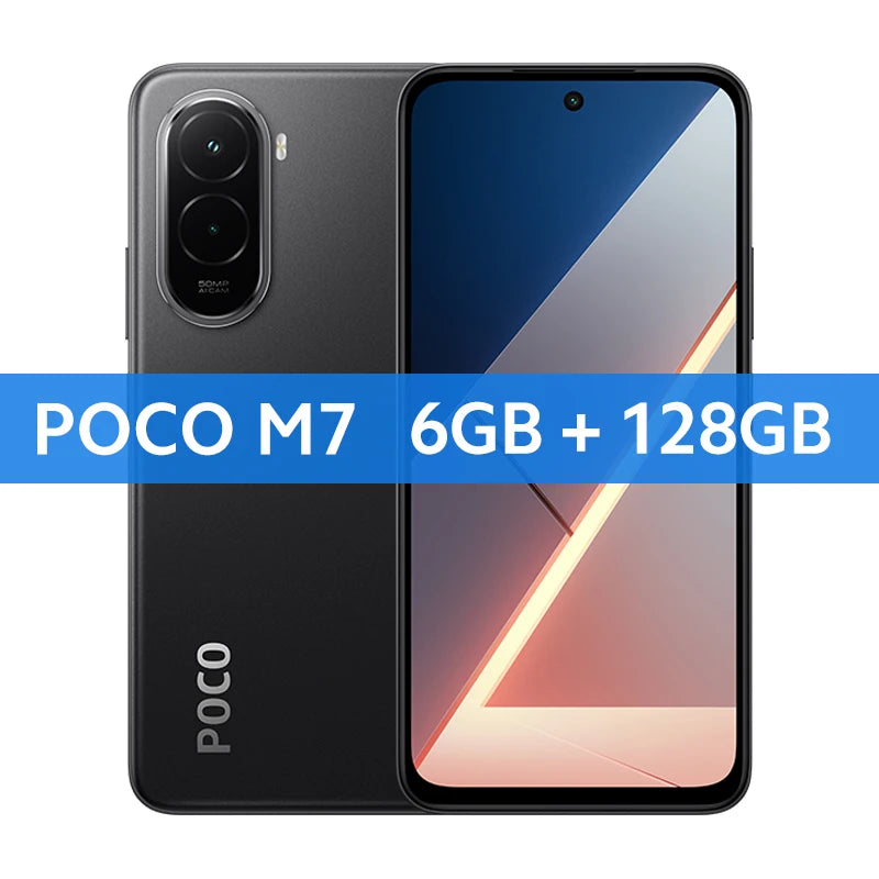 【Première mondiale】POCO M7 Version mondiale Smartphone Snapdragon 685 7000mAh batterie immersive 6.9 "FHD + affichage NFC 33W charge