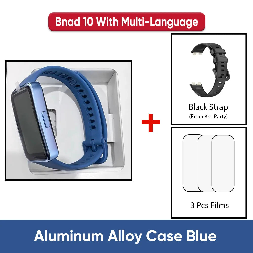 Montre connectée Huawei Band 10, originale, Compatible avec IOS et Android, suivi du sommeil, moniteur de santé, autonomie de 14 jours,