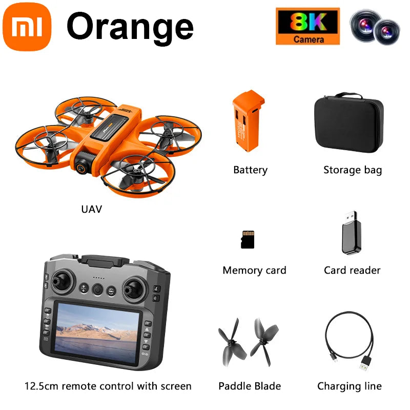 Xiaomi S156 Drone professionnel 8K caméra avec 5G WiFi FPV UAV écran télécommande et évitement d'obstacles quadrirotor 2025 nouveau