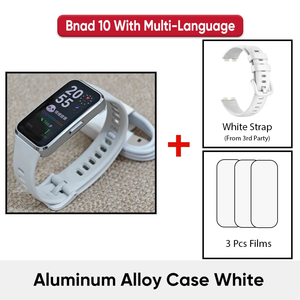 Montre connectée Huawei Band 10, originale, Compatible avec IOS et Android, suivi du sommeil, moniteur de santé, autonomie de 14 jours,