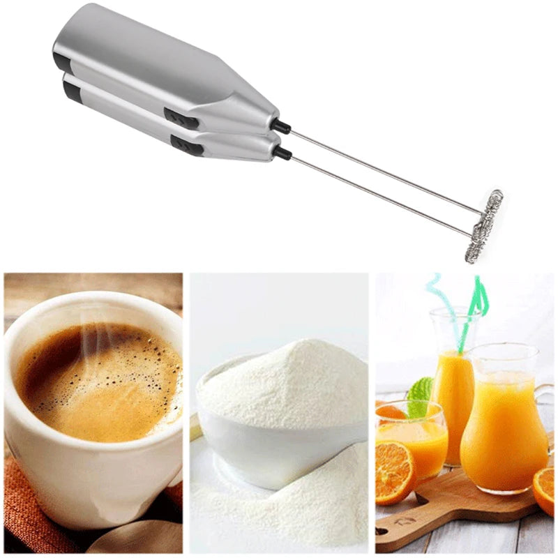 Mini mousseur à lait électrique, fouet à café, mélangeur, poignée, batteur à œufs sans fil, agitateur, machine à Cappuccino, cuisine à domicile
