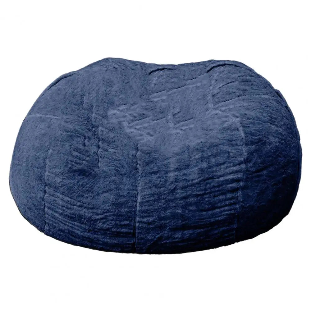 Pas de peluche gris pouf chaise géante pouf Pouf canapé-lit bouffée Futon chambre siège Tatami Relax salon meubles seulement sac étui