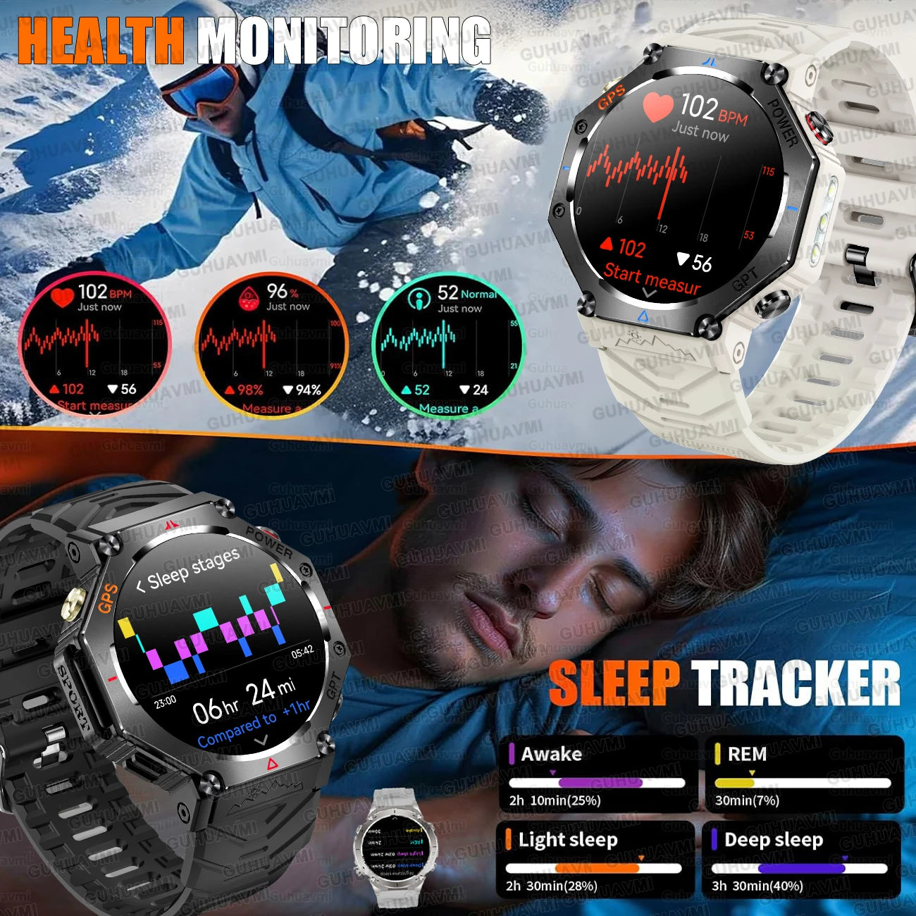 Nouveau t-rex 3 Ultra extérieur GPS montre intelligente 5TM étanche intégré double bande GNSS altimètre sport natation hommes montres intelligentes militaires