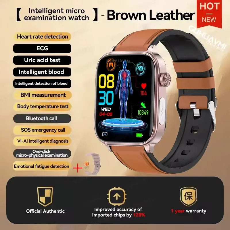 2025New moniteur de santé montre intelligente femmes analyse ECG pression artérielle piste Menstruelle appel BT 1.39 pouces écran Smartwatch dames