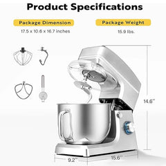 Landwee OEM mélangeurs alimentaires domestiques gâteau 10L mélangeur sur socle en plastique de grande capacité 1500W mélangeur de farine pour mélangeur domestique