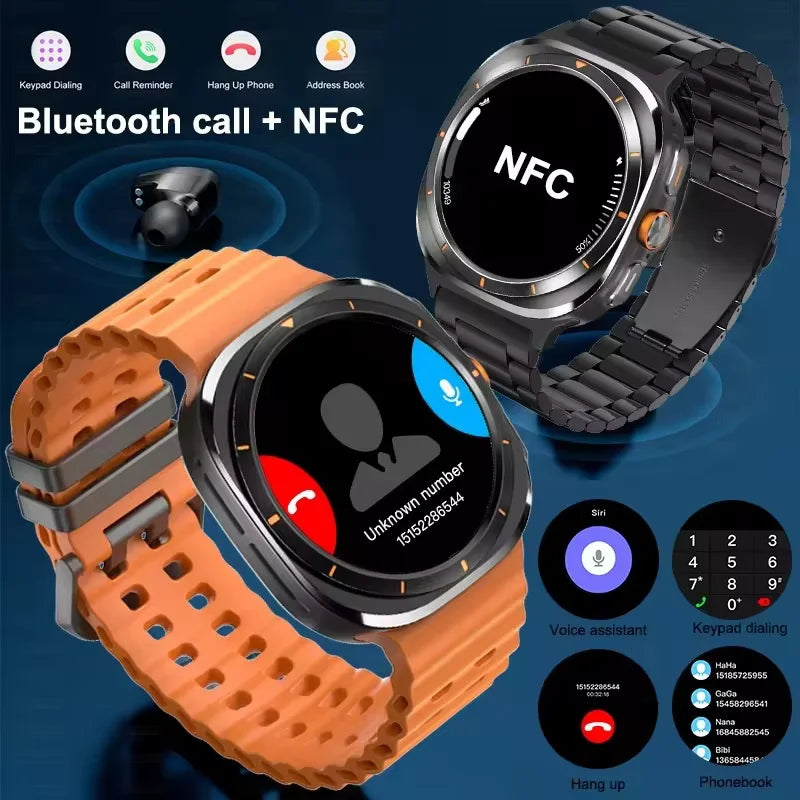 2025 nouveau pour HUAWEI DT montre Ultra 7 SmartWatch 32 go de mémoire TWS musique vidéo NFC Bluetooth appel HD saphir écran Bracelet intelligent