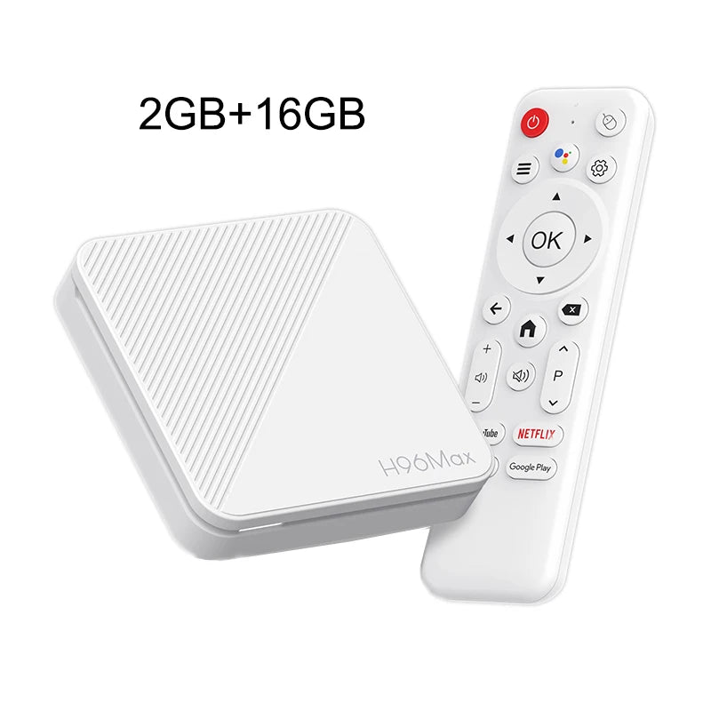 Boîtier TV intelligent H313 H96 MAX Android 14.0 Wifi6 BT5.0 4K, Assistant vocal à distance, lecteur multimédia, décodeur Android 2 go 16 go 8 go