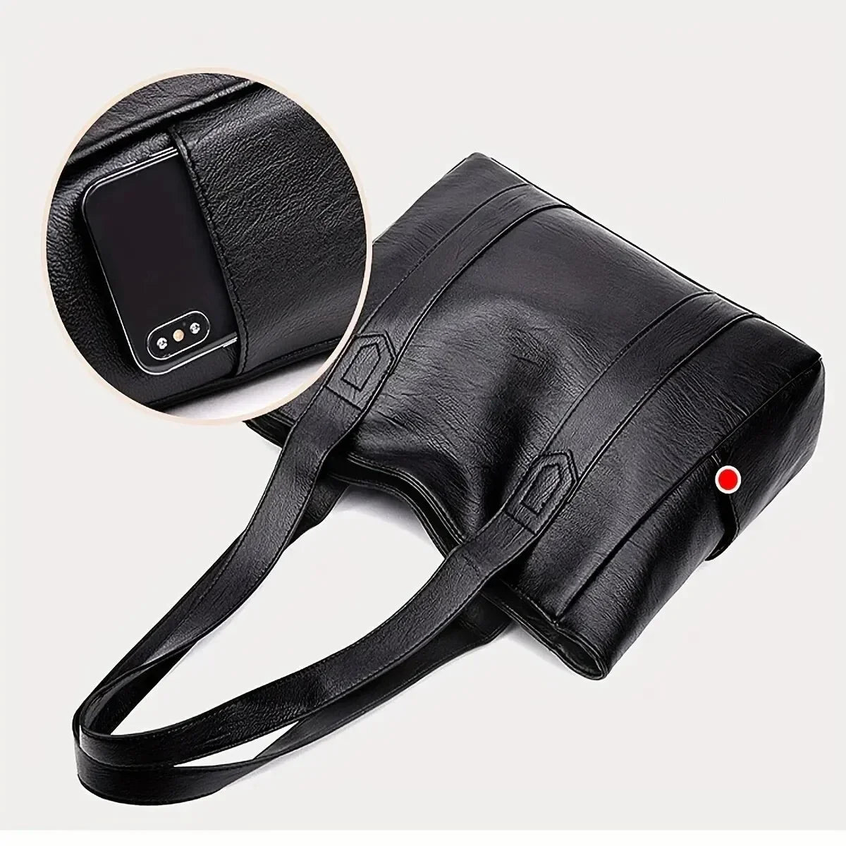 Sac Vintage en cuir pour femmes, grande capacité, Grain de marbre, sac à bandoulière pour femmes, sac à main de banlieue quotidien, Shopping