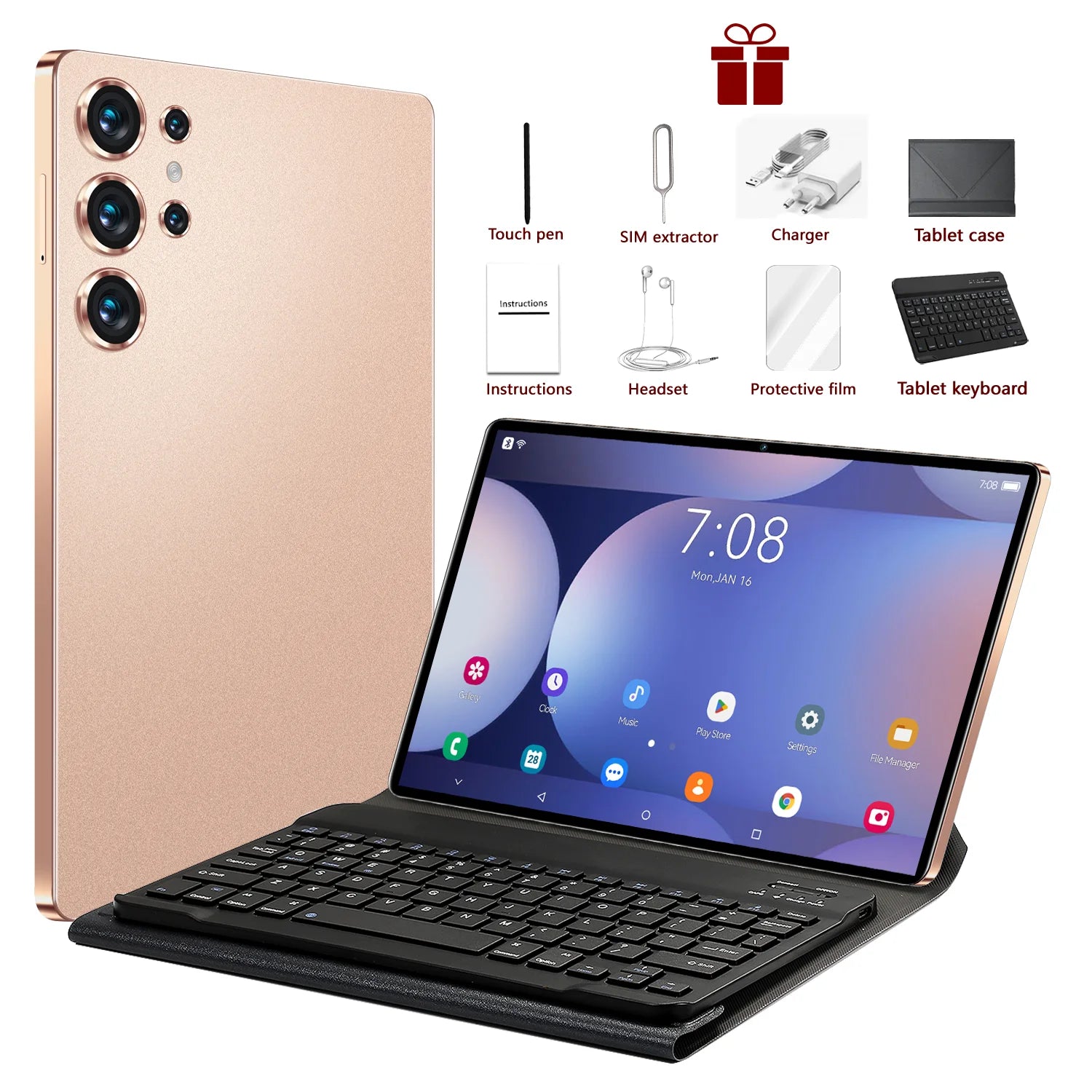 2025 S25 UItra tablette 22GB + 2T tablette Android 15 Snapdragon 8 Gen3 Tablette Version mondiale originale 5G double carte SIM WiFi