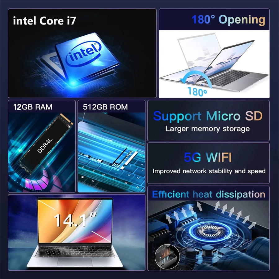 Ordinateur Portable Windows 12GB RAM   14.1