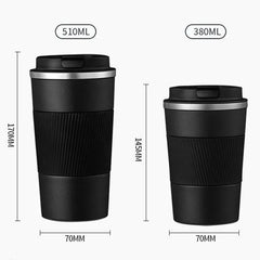 Tasse à café en acier inoxydable de 380ml 510ml, tasse thermique Garrafa Termica café Copo Termico Caneca, bouteille isolée antidérapante pour voiture de voyage