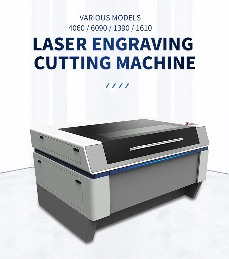 Machine de gravure et de découpe laser pour chaussures, appareil photo CCD, granit, textile, filtre souffleur d'air, 5 axes distants, 60W, 80W, 100W