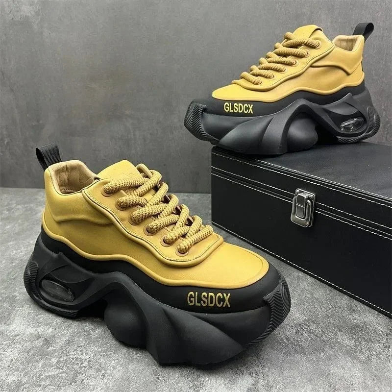 Chaussures de course à plateforme confortables pour hommes, baskets décontractées, chaussures de canize, mode printemps et automne, luxe, recommandé, augmenté, 2025