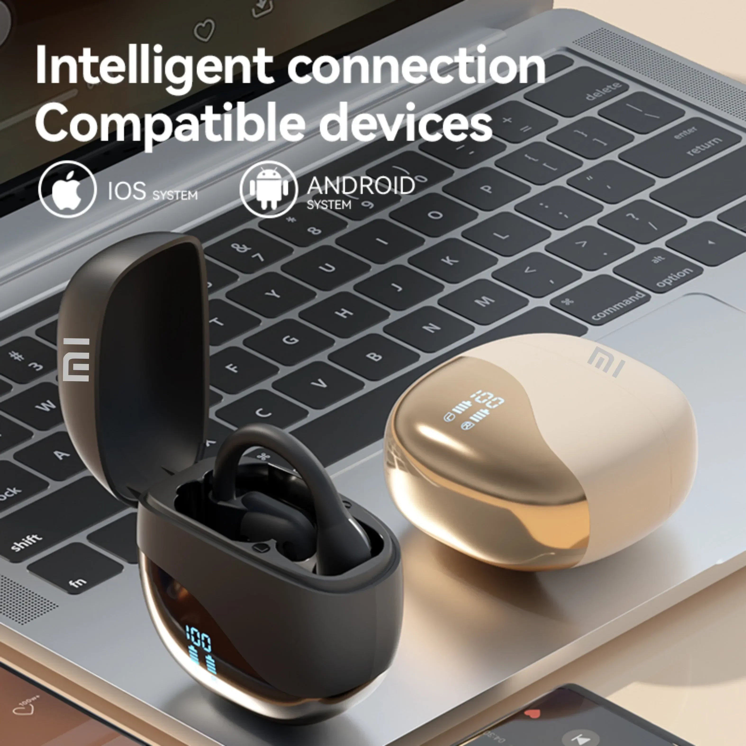 Xiaomi M62 écouteurs à oreille ouverte casque sans fil Conduction d'air étanche indolore portant des écouteurs casques de course avec micro