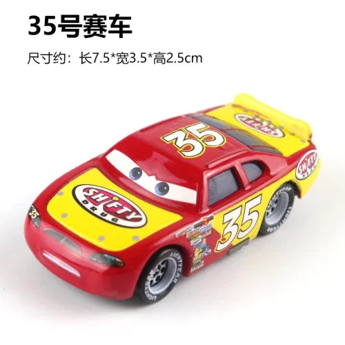 Tous les styles Disney Pixar Cars métal moulé sous pression voitures modèle Lightning McQueen alliage voiture numéro 4.19.28.36.51 101 série de course jouet