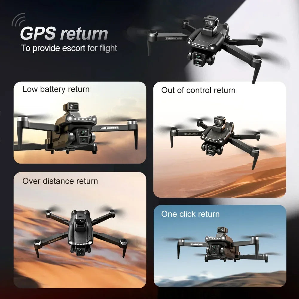 Xiaomi Mijia V198GPS Drone 4K professionnel FPV Laser sans brosse évitement d'obstacles aérien optique pliable quadrirotor Mini 8K Dron