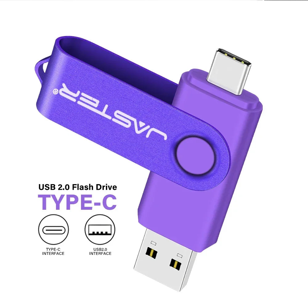 TYPE-C clé USB 128GB capacité réelle clé USB 64GB porte-clés gratuit clé mémoire cadeau d'affaires créatif rouge U disque bleu 32G