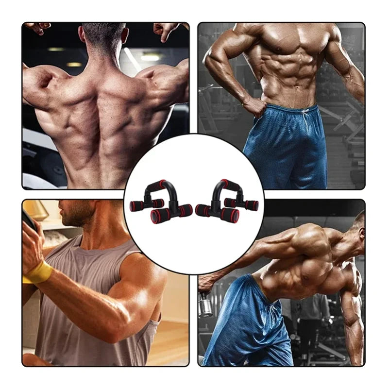 Support de pompes en forme de U, 1 paire, équipement de Fitness, poignée en éponge pour les mains, entraînement musculaire, barre de poussée, poitrine, gymnastique à domicile, musculation