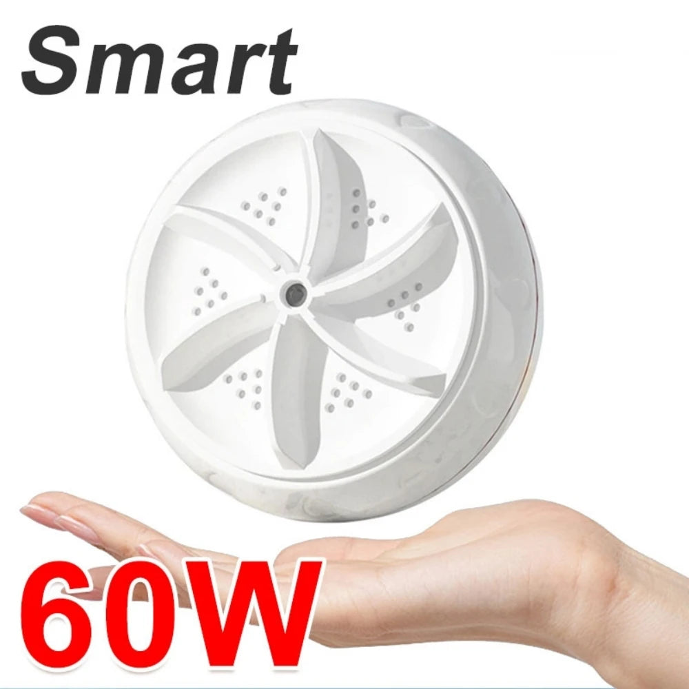 Machine à laver portative 60W haute puissance Mini petite Machine à laver pour vêtements de bébé sous-vêtements chaussettes voyage d'affaires voyage