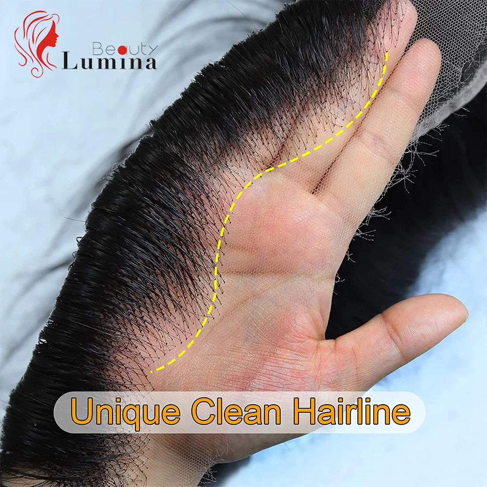13x6 Straight Lace Frontal Invisible Transparent Lace Melt Skins Straight 13x4 Frontal Only 100% Human Hair Remy Pre Plucked