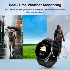 ZL02 hommes montre intelligente plein écran tactile Sport Fitness Tracker IP68 étanche Bluetooth appel Smartwatch pour Xiaomi hommes femmes 2025