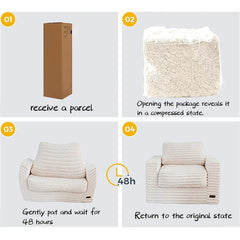 Canapé à compression sous vide enroulable en tissu moderne pour une baie vitrée de balcon simple et moderne, une chaise relaxante pour une seule personne.