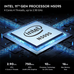 Mini PC Ryzen AMD R7 4700U Intel I5 N5095, 8 cœurs, Win11, écran pour touristes, 4K HD, DDR4, NVMe, WiFi 6, BT, mini ordinateur de bureau professionnel