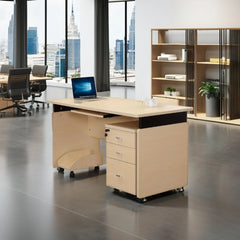 Mobilier de bureau moderne, bureau d'affaires, bureau exécutif avec rangement, bureau d'ordinateur en bois, application de bureau