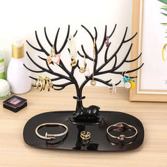 Présentoir à bijoux, plateau, supports de rangement d'arbre, boucles d'oreilles, colliers, bagues, boîtes à bijoux, étui organisateur de bureau, support de maquillage, décor