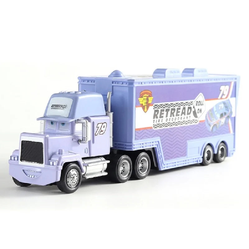 Disney Pixar Cars 2 3 Lightning McQueen Mack oncle Jackson Storm voiture camion 1:55 véhicule moulé sous pression jouets en métal cadeau pour enfants enfant