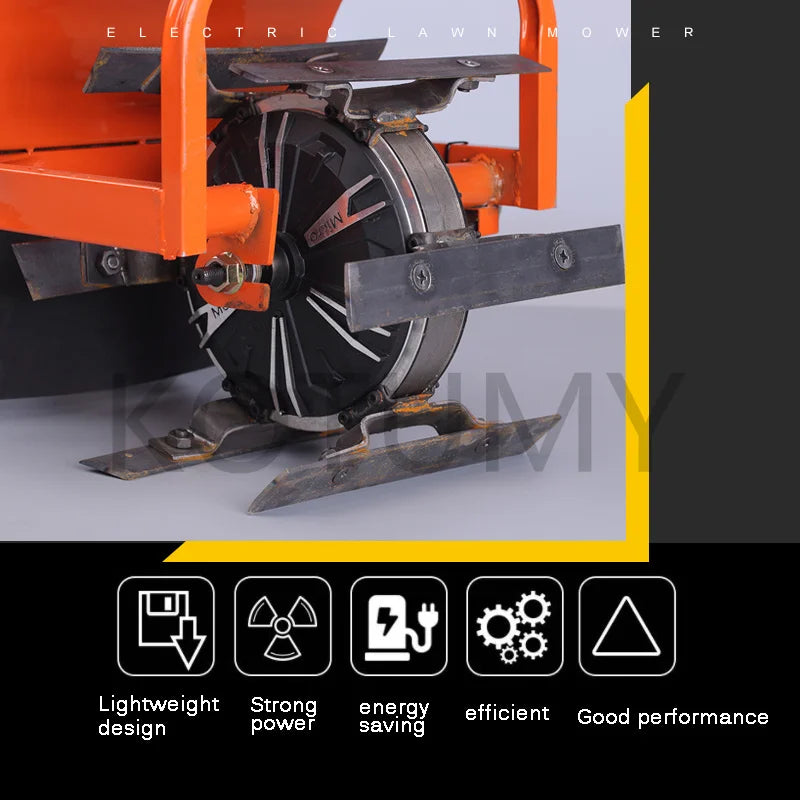 Tondeuse à gazon électrique avec fonction de désherbage et de rotation du sol, désherbage, ameublissement du sol