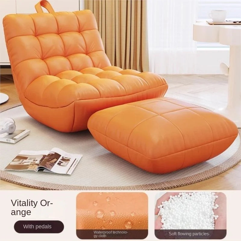 Canapé paresseux peut s'allonger peut dormir chenille chambre simple petit canapé chambre principale chaise longue Tatami balcon chaise longue canapé