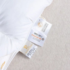 Couette en duvet d'oie blanche chaude d'hiver épaisse couverture de lit de pain 3D luxe pincement plissé remplissage pour couettes simple Double couette