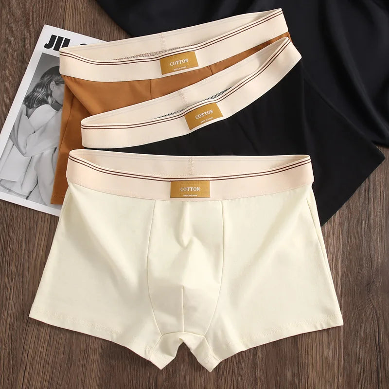 Cotton Boxers Shorts Man Men's Panties Male Basic Boxer Briefs Plus Size Underpants  Breathable Underwear Lingerie For Men