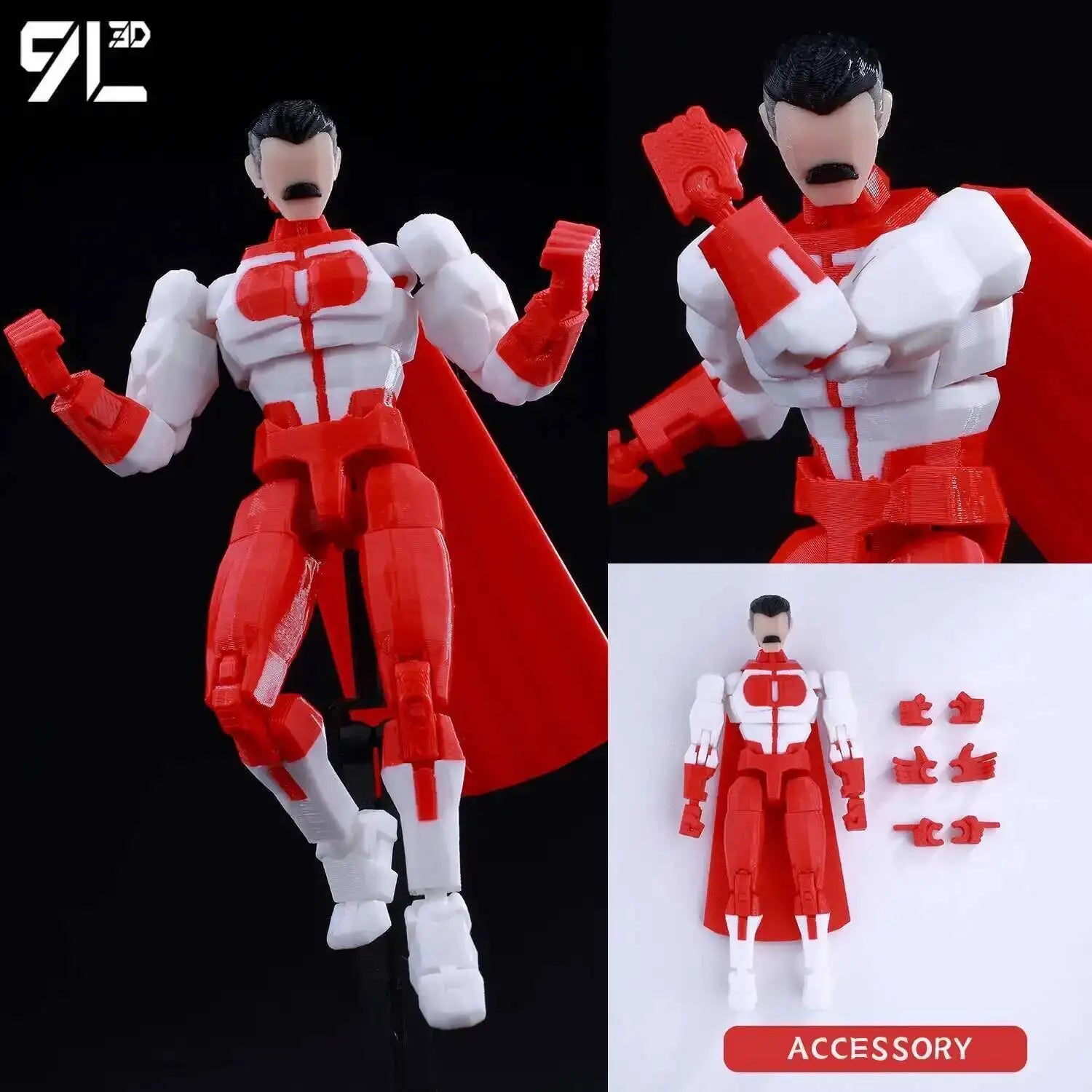 9L3D super-héros imprimés Invincible 2.0 Anime multi-articulé Shapeshift jouets figurines d'action cadeaux d'anniversaire pour les Fans d'anime Titan13