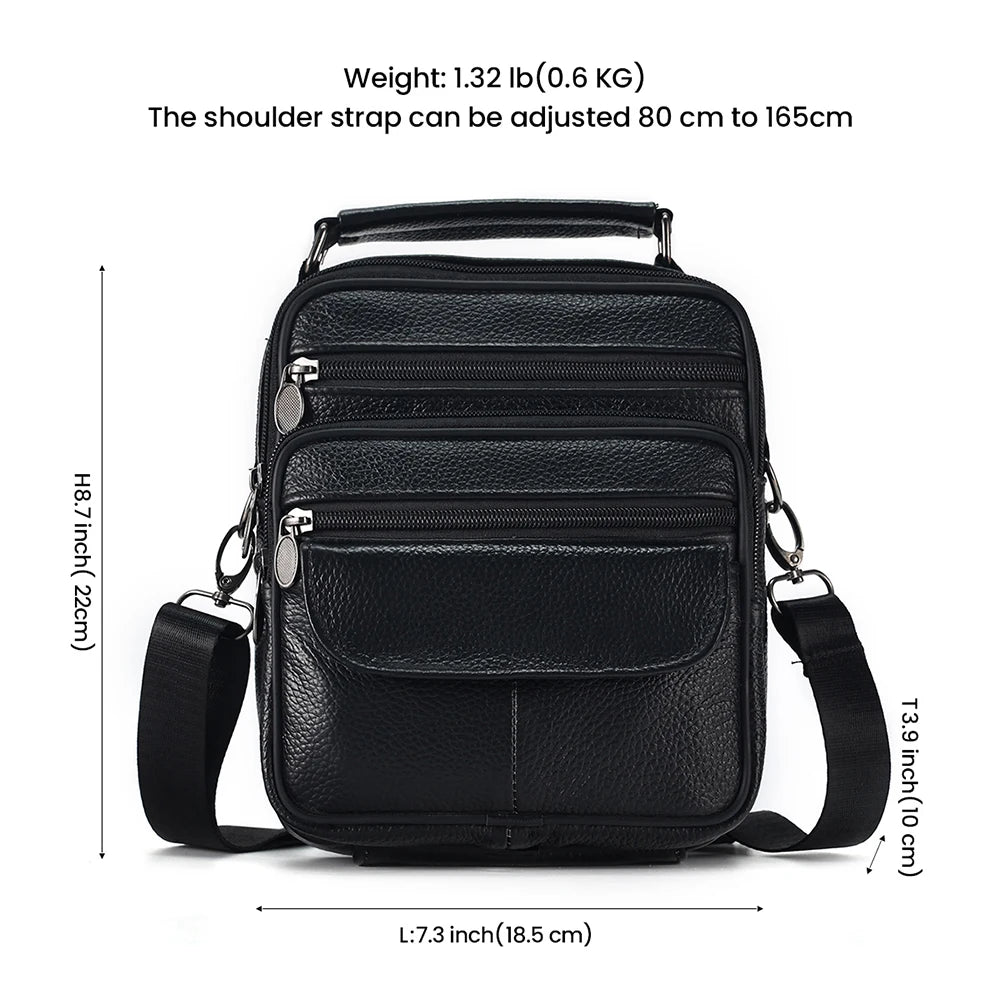 JOYIR hommes en cuir véritable sacs à bandoulière sac de messager pour homme sacs à bandoulière à la mode décontracté voyage sac à bandoulière sacs à main