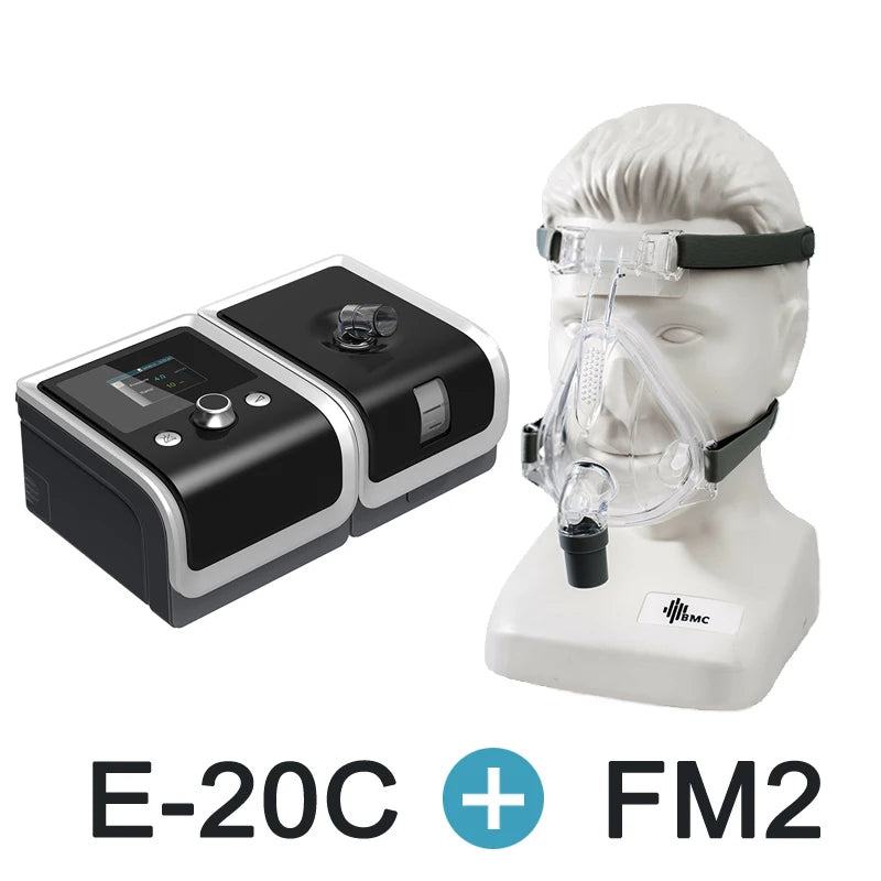 BMC E-20C Machine CPAP Machine d'apnée à pression fixe avec masque Pour l'anti-ronflement Apnée du sommeil Machine de sommeil silencieuse Solution contre le ronflement