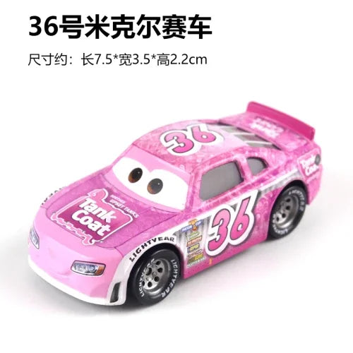 Tous les styles Disney Pixar Cars métal moulé sous pression voitures modèle Lightning McQueen alliage voiture numéro 4.19.28.36.51 101 série de course jouet