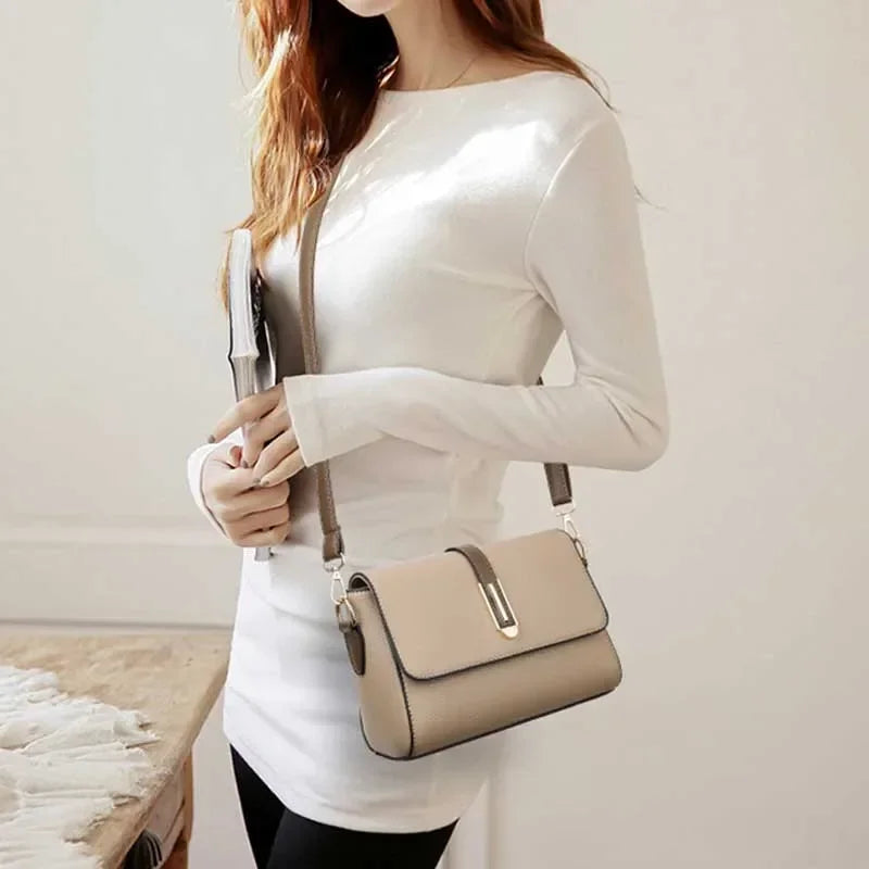 Sac à bandoulière en cuir PU pour femmes, sacoche polyvalente à bandoulière, petits sacs à Main