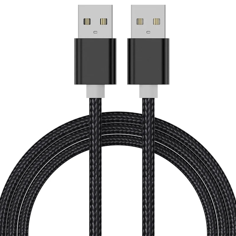 Câble d’extension USB vers USB Type A Rallonge USB mâle vers mâle pour radiateur Disque dur Webcom Appareil photo Ordinateur Câble USB Extens