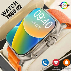 Nouvelle montre T800 U2 montre intelligente 49mm 2024 nouveau NFC hommes femmes GPS piste Bluetooth appel BT jeux de musique sans fil charge Smartwatch