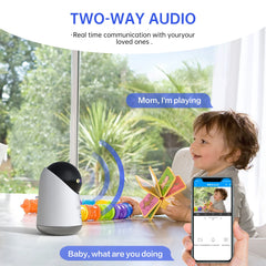 Lenovo 5MP WiFi caméra maison intelligente caméra IP intérieure couleur nuit suivi automatique sécurité CCTV Surveillance bébé moniteur