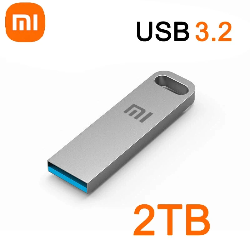 Xiaomi 2 to USB 3.2 clé USB haute vitesse métal U disque TypeC clé mémoire étanche SSD stockage PC téléphone transfert de données Portable