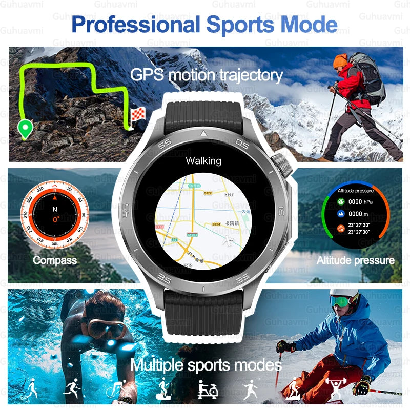 2025New pour OPPO WATCH X2 GPS montre intelligente hommes AMOLED HD écran boussole fréquence cardiaque Bluetooth appel étanche montres de sport femmes
