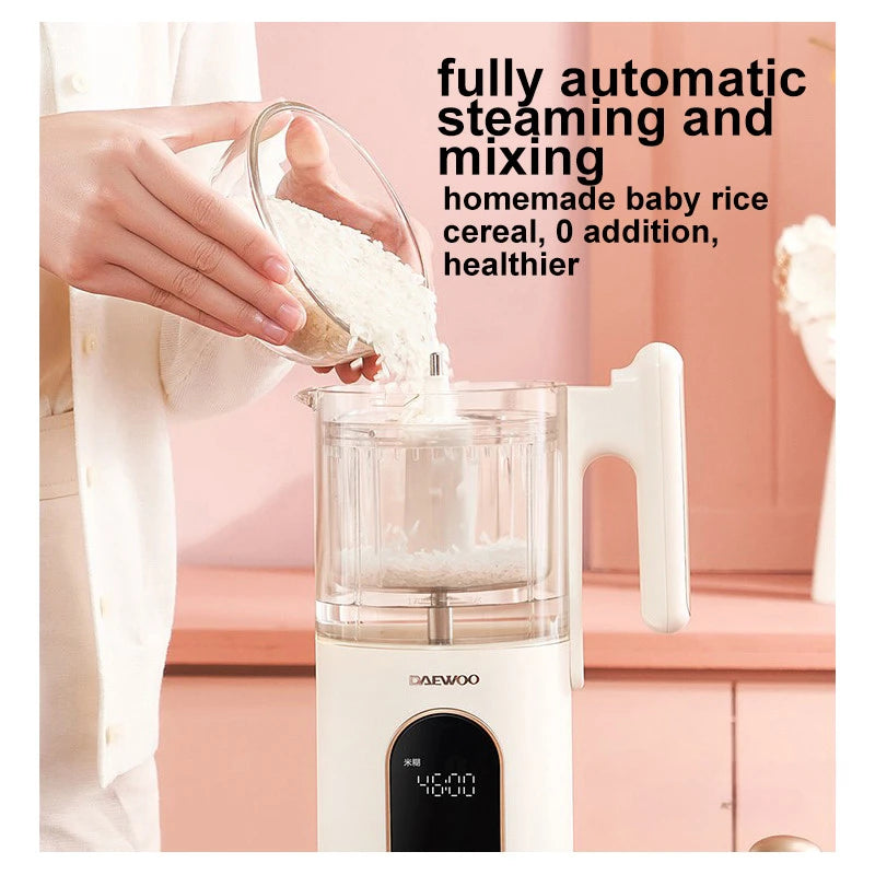 DAEWOO-Mélangeur d'aliments multifonction pour bébé, centre commercial, robot ménager pour bébé, cuisson à la vapeur automatique, supplément d'arrête, 250ml