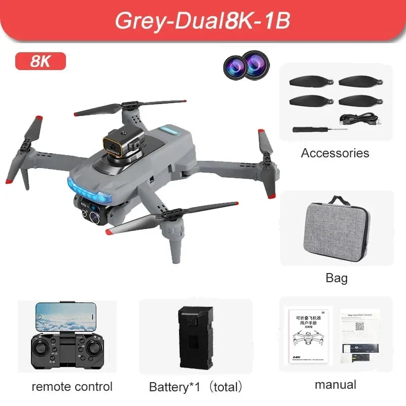 Xiaomi P15 Drone 4K caméra professionnelle 8K GPS HD photographie aérienne double caméra omnidirectionnelle évitement d'obstacles Drone