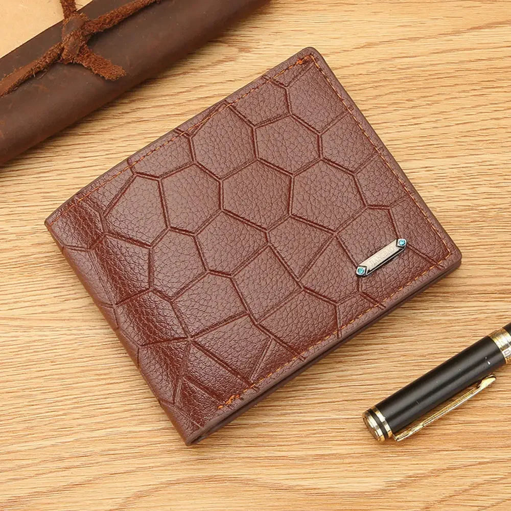 Men Purse Black Coin Wallet Male Business Id Cards Holder Pu Leather Multiple Slot Casual Large Capacity Dollar Coin Money Bags